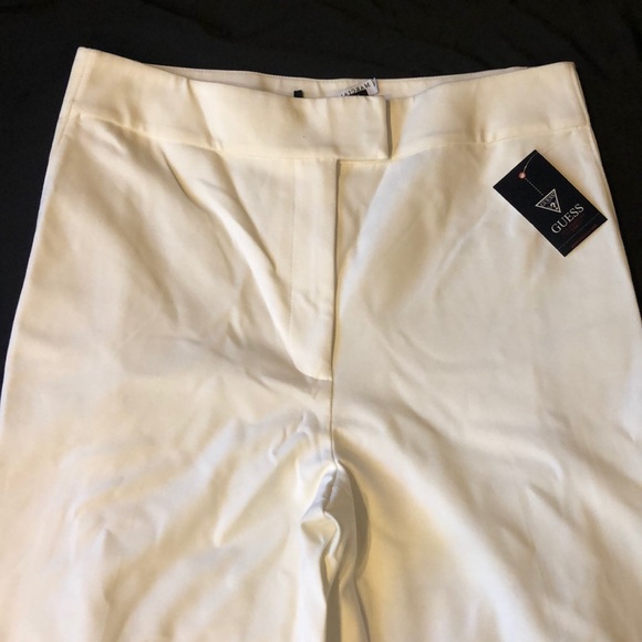 New Guess By Marciano Taryn High Rise White Suiting Dressy Pant XS - Picture 8 of 11